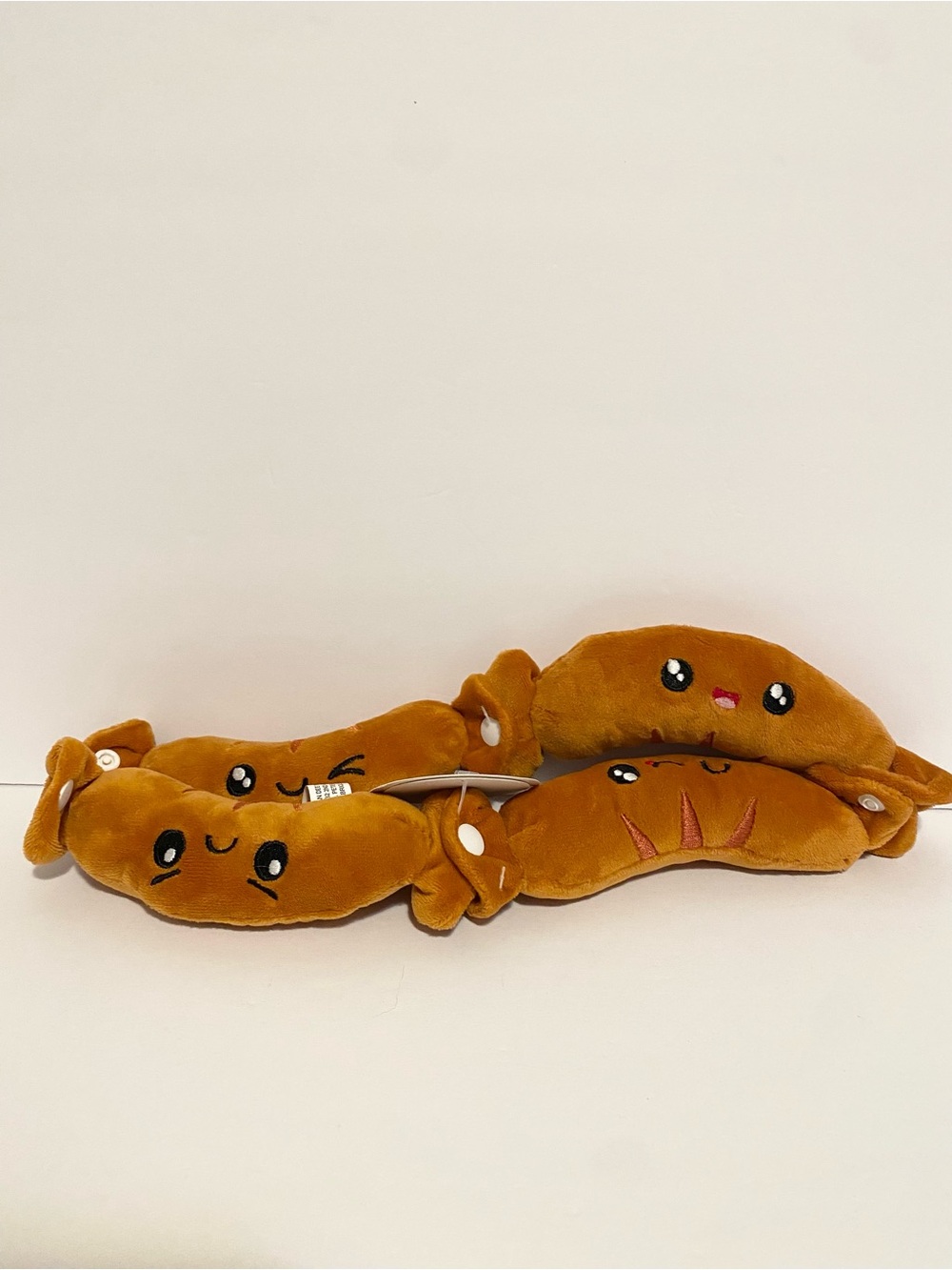 Dan Dee Hot Dog Sausage Kawaii Foodie Plush BBQ Toy Stuffed Animal Link Weenie